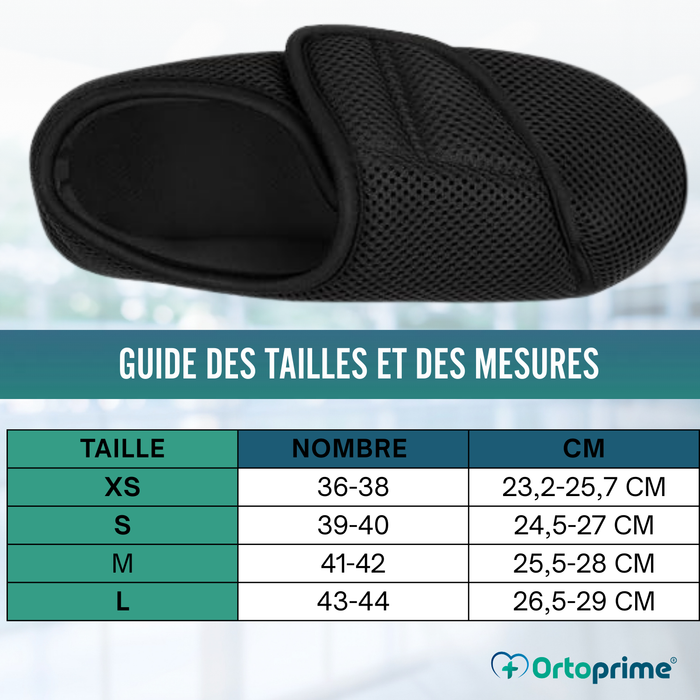 Chaussons Orthopédiques Femme et Homme Pieds Enflés Respirant