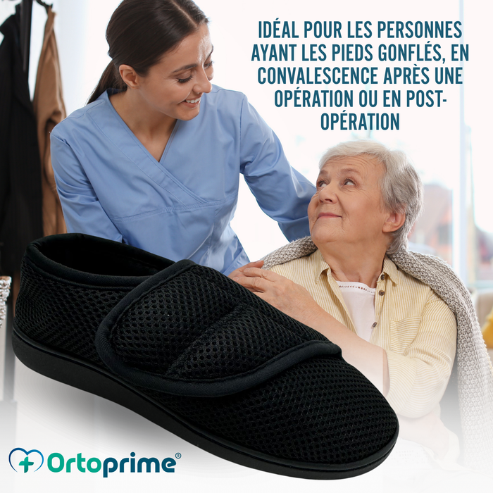 Chaussons Orthopédiques Femme et Homme Pieds Enflés Respirant
