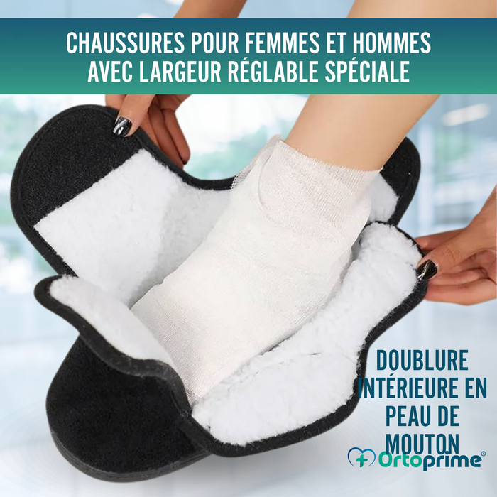 Chaussures pour Pieds Larges Unisexes | Chaussure Large Fourrure