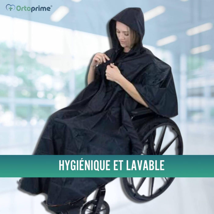 Imperméable avec Fermeture Éclair pour Fauteuil Roulant