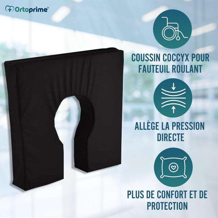 Coussin Anti-escarres en Mousse Anatomique Confort en Forme de Fer à Cheval