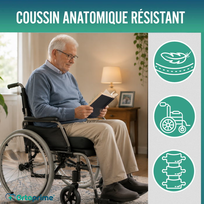 Coussin Anti-escarres à Rainures Anatomiques