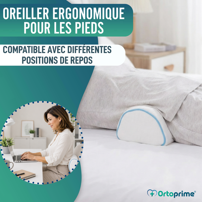 Oreiller Ergonomique Polyvalent | Cervical, Genoux et Pieds