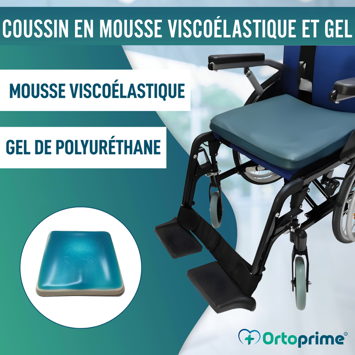 Coussin Anti-Escarres Visco-Gel Carré 85 kg/m3 | Imperméable