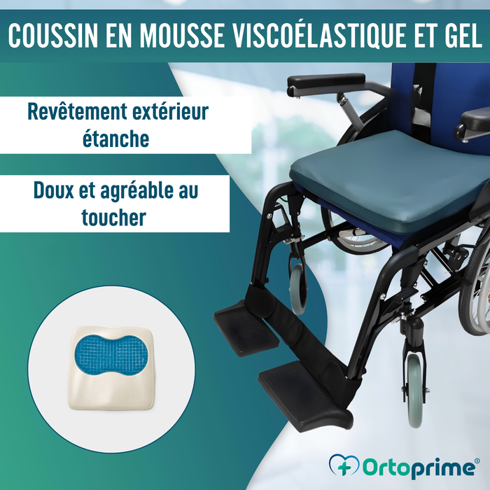 Coussin Anti-Escarres Visco-Gel pour Fauteuil Roulant 85 kg/m3