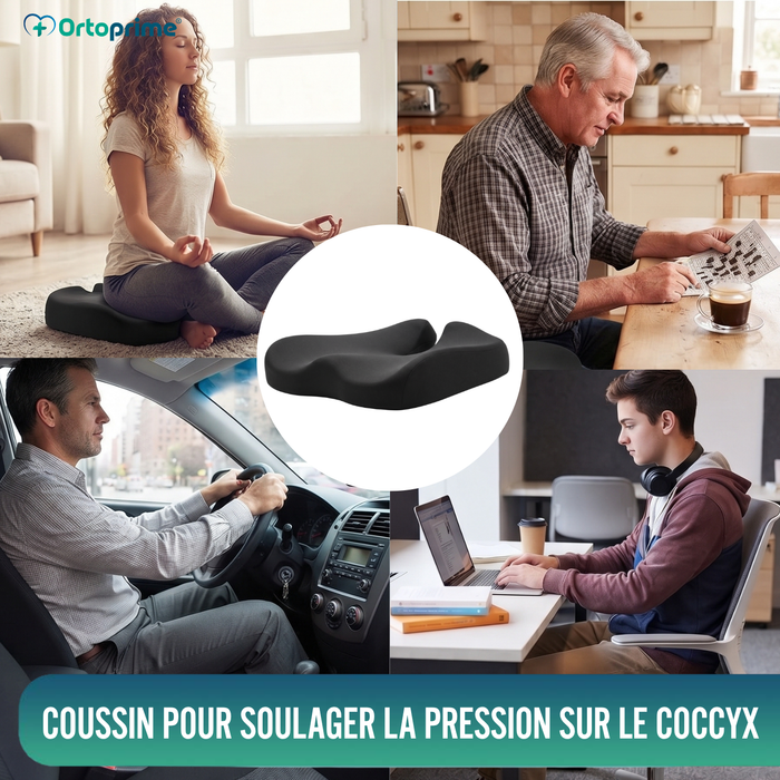 Coussin Orthopédique Antidérapant pour le Coccyx | Ergonomique