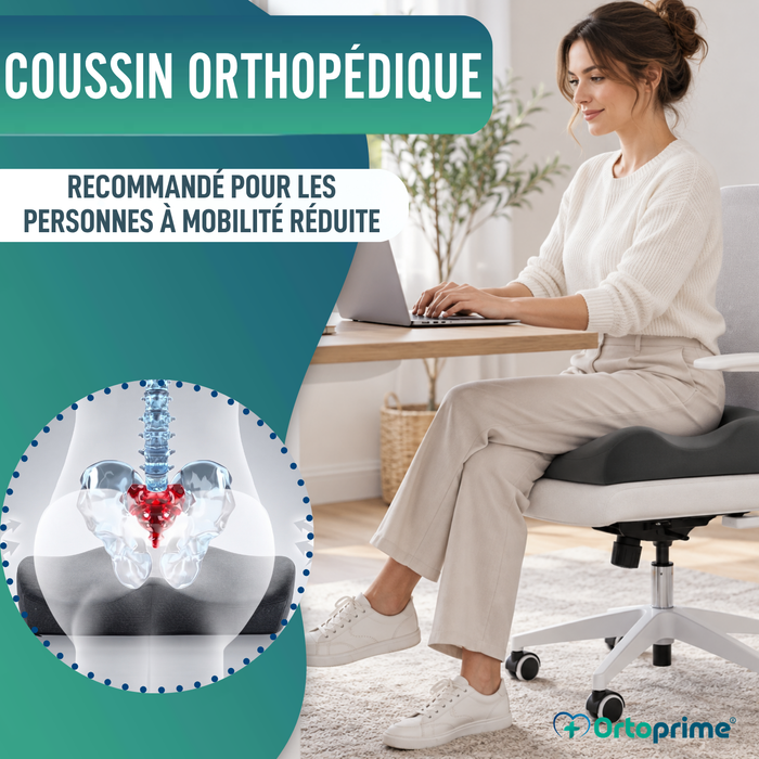 Coussin Orthopédique Antidérapant pour le Coccyx | Ergonomique