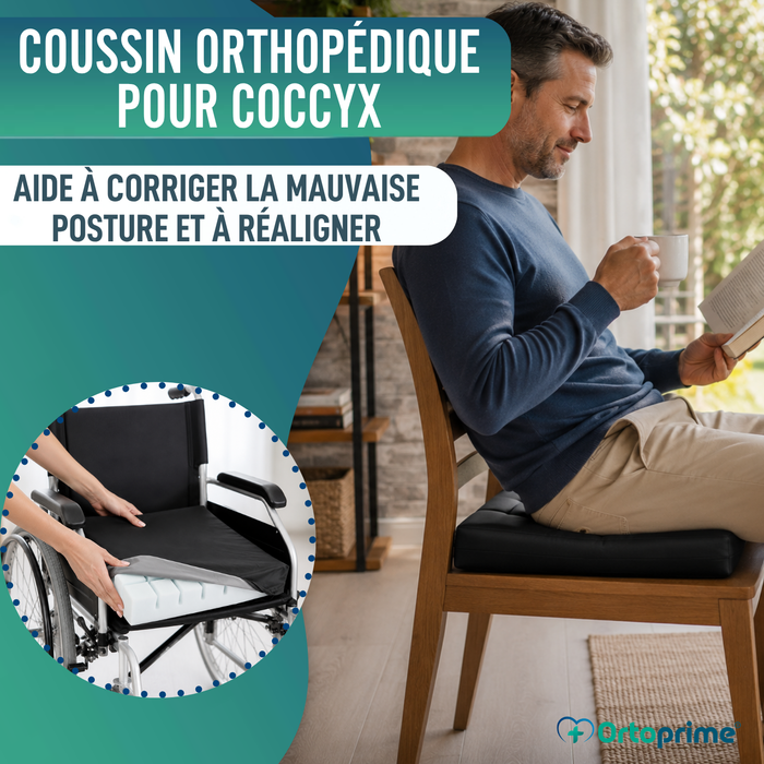 Coussin Anti-escarres à Rainures Anatomiques