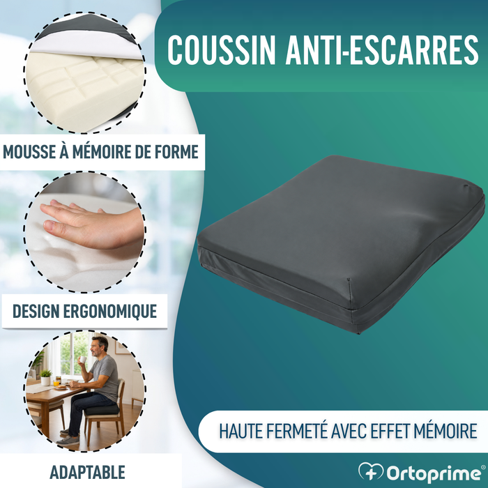 Coussin Anti-escarres Viscoélastique 80kg/m3