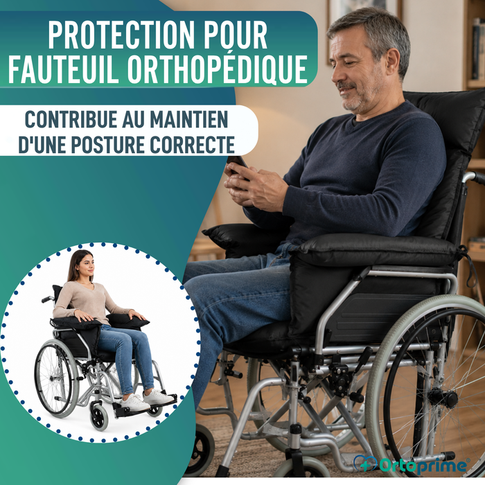 Protège-coussin anti-escarres pour fauteuil roulant et fauteuil relaxant