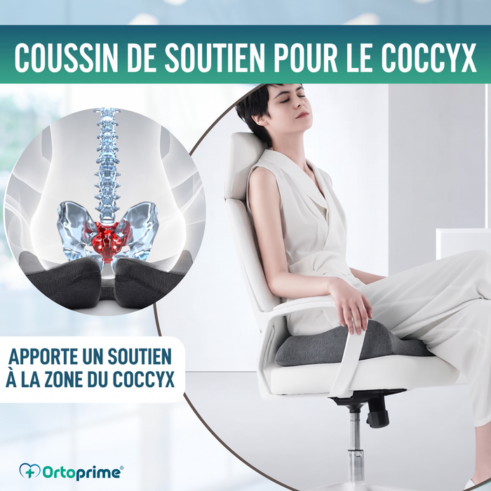 Coussin Orthopédique Antidérapant pour le Coccyx | Ergonomique