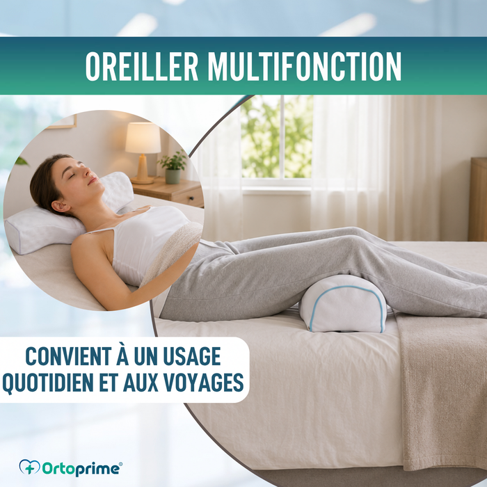 Oreiller Ergonomique Polyvalent | Cervical, Genoux et Pieds