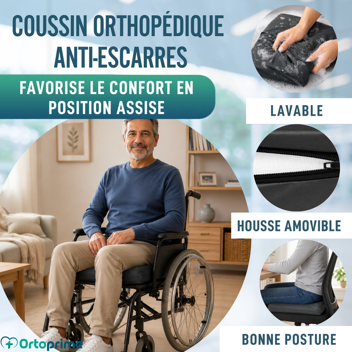 Coussin Anti-escarres Viscoélastique 80kg/m3