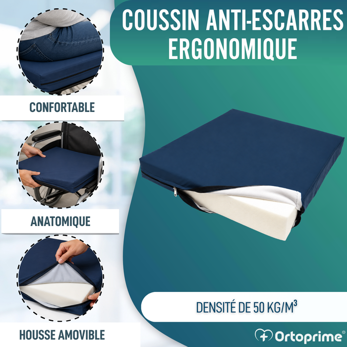 Coussin Anti-escarres Viscoélastique 50kg/m3