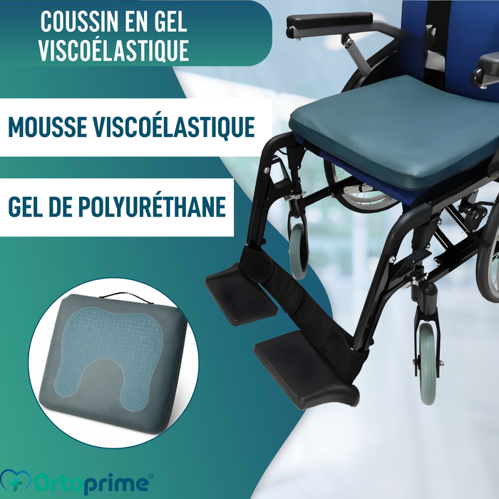 Coussin Anti-escarres Visco Gel Fer à Cheval 85 kg/m3