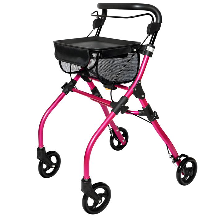 Déambulateur Rollator Intérieur Pliant avec Plateau