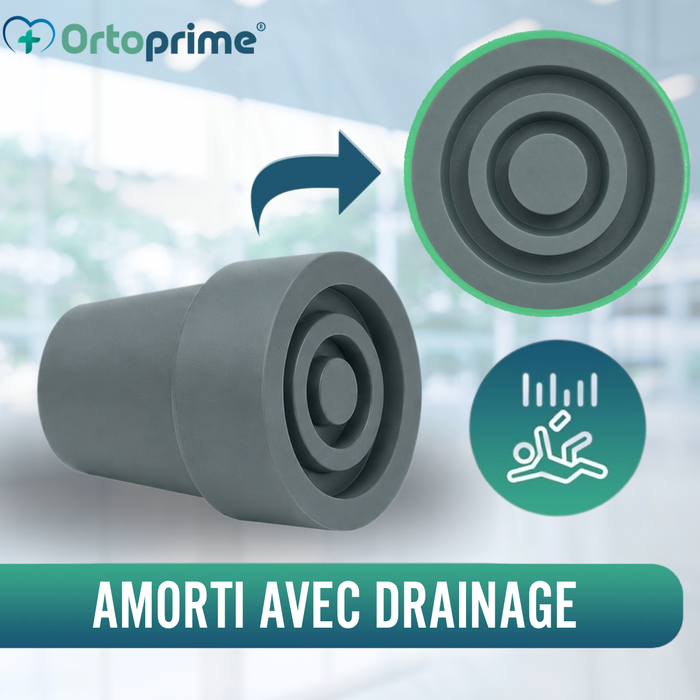 Embout Antidérapant pour Canne et Béquille | 2 unités