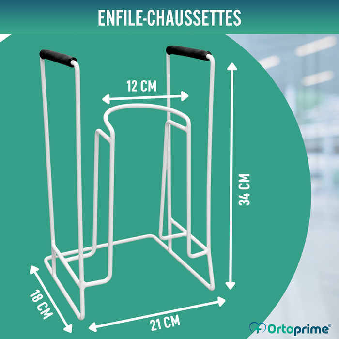 Chausse-pied pour bas et Chaussettes de Compression | Avec Socle