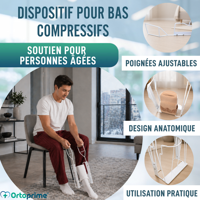 Enfile-bas de Compression | Aide Pliable