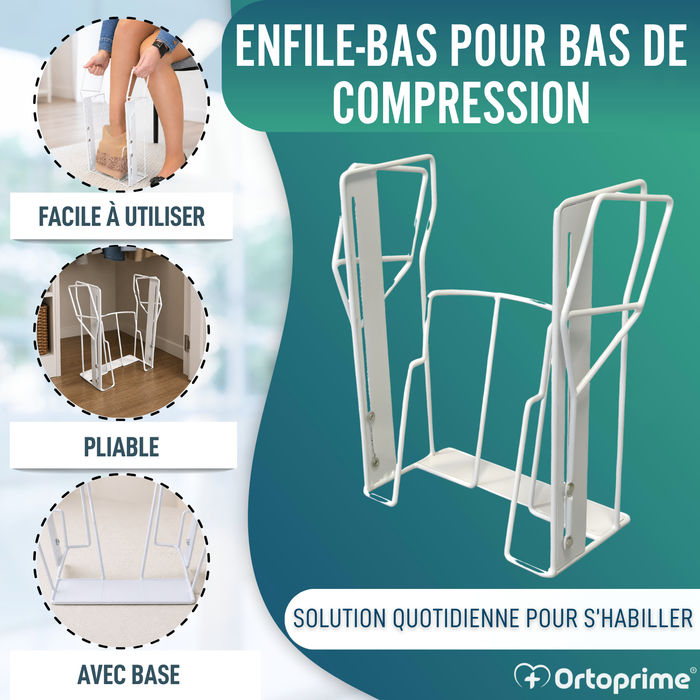 Enfile-bas de Compression | Aide Pliable