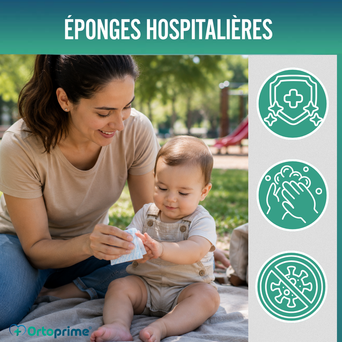 Éponges Jetables Boîte de 1800 Unités