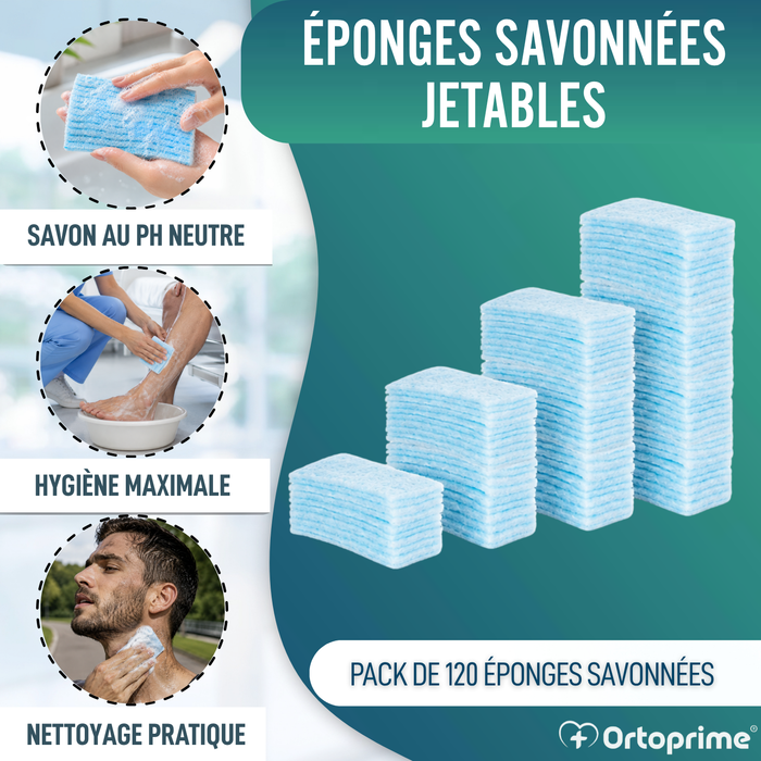 Éponges Jetables Boîte de 120 Unités