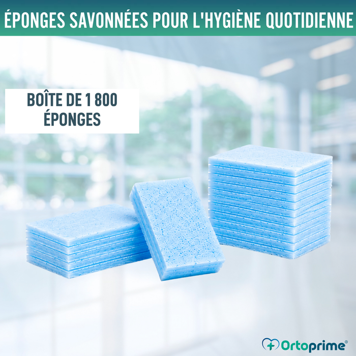 Éponges Jetables Boîte de 1800 Unités