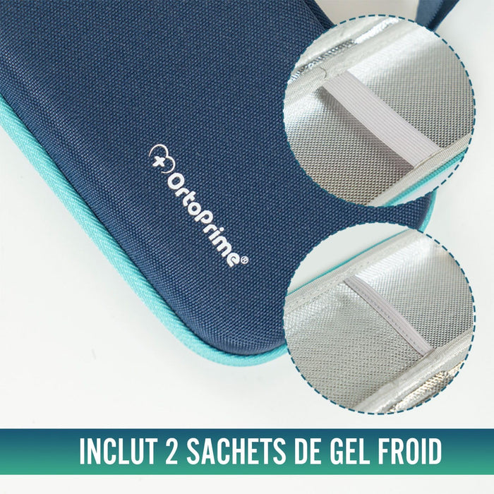 Étui Isolant pour l'Insuline avec 2 Sacs de Gel Froid et Fermeture Éclair