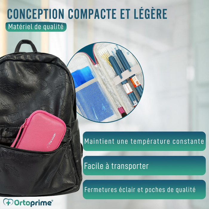 Étui pour Diabétiques | Porte-Insuline avec Gels Réfrigérants