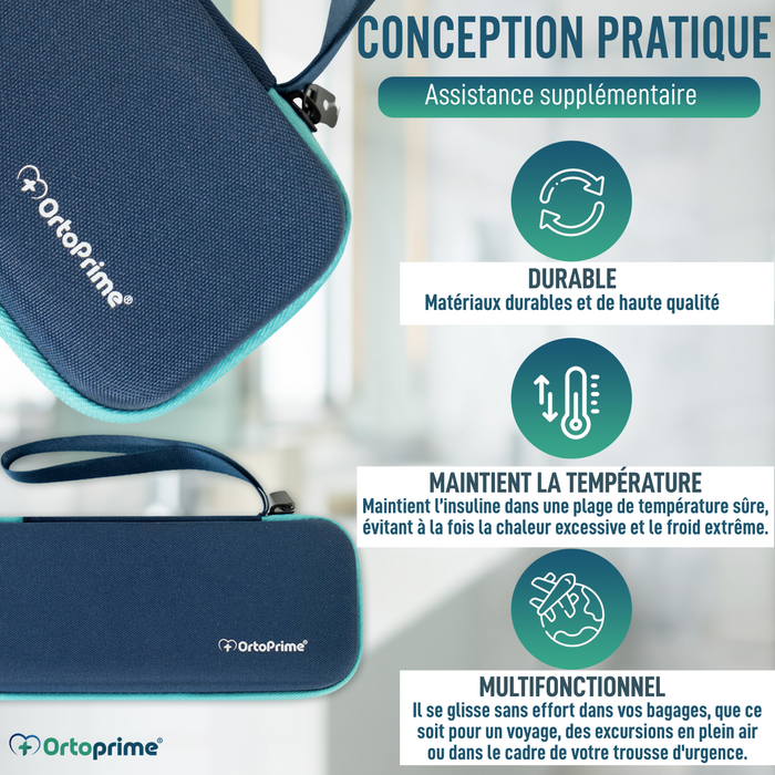 Étui pour Insuline avec Thermomètre | Frigo pour Diabétiques