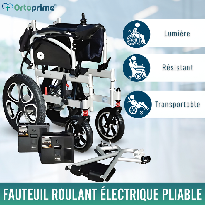 Fauteuil Roulant Électrique Grandes Roues | Batterie Lithium