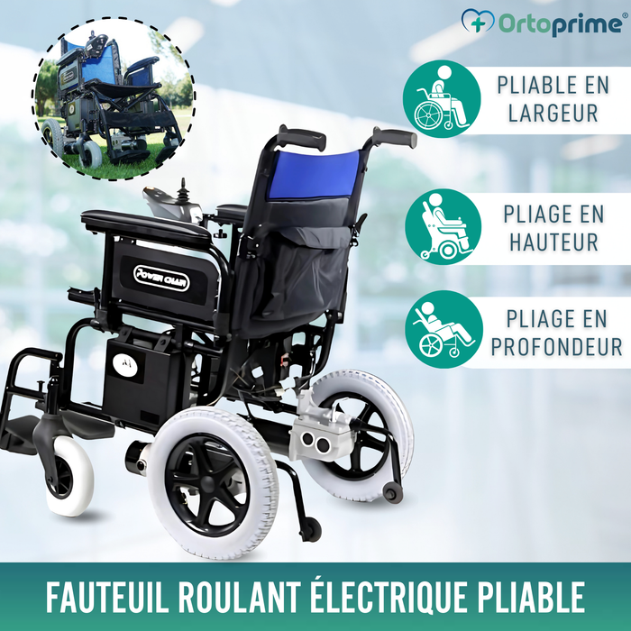 Chaise électrique mobilité réduite | Roues pleines