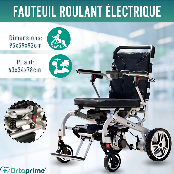Fauteuil Roulant Électrique Ultra-léger & Batterie Lithium
