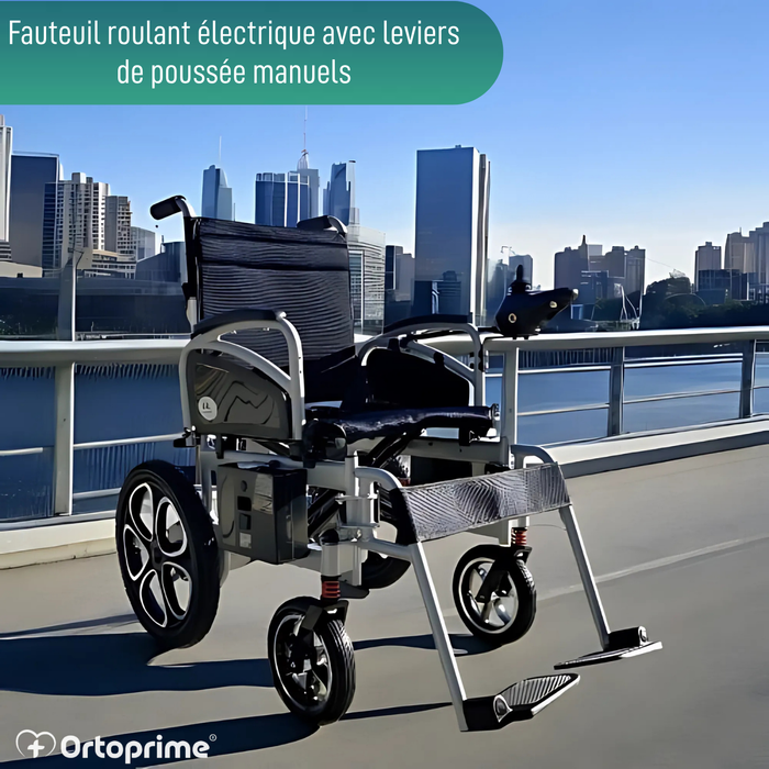 Fauteuil Roulant Pliable avec Batteries Gel | 5 Vitesses