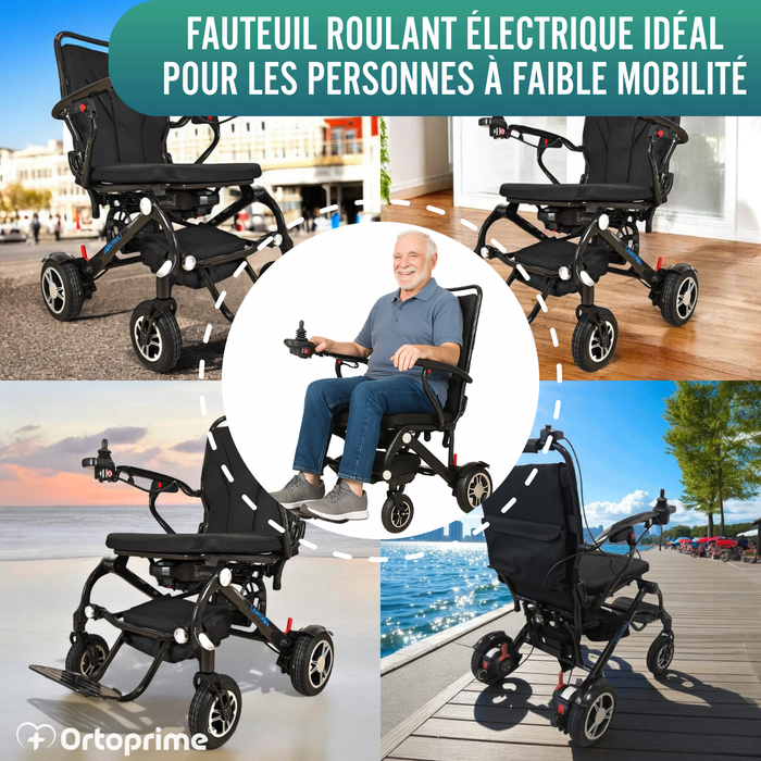 Fauteuil Roulant Électrique Haute Performance Transportable