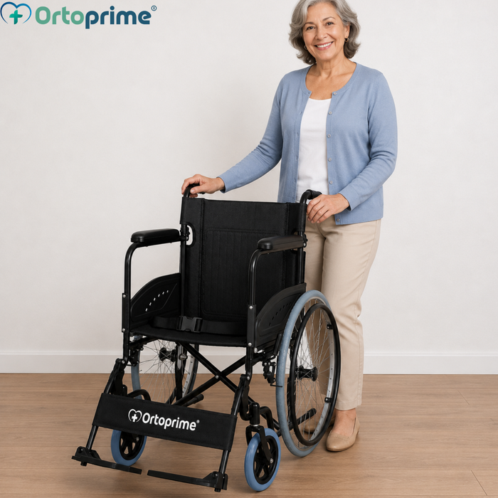 Fauteuil Roulant Pliable Leger pour Adulte Autopropulsable