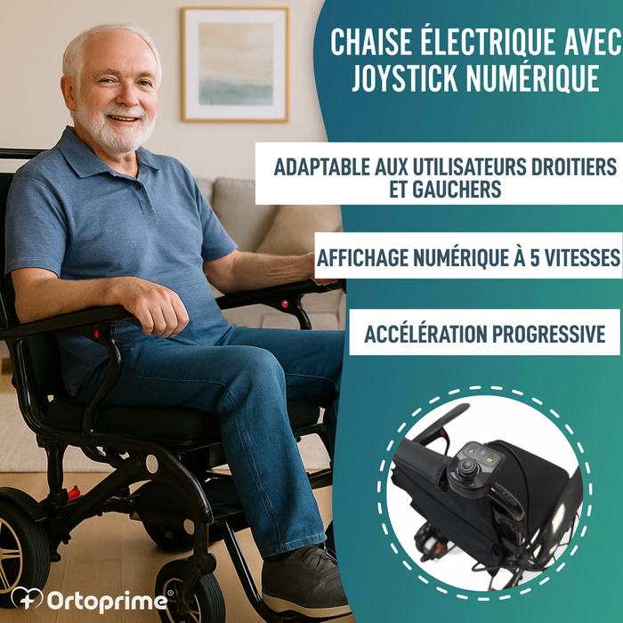 Fauteuil Roulant Électrique Haute Performance Transportable