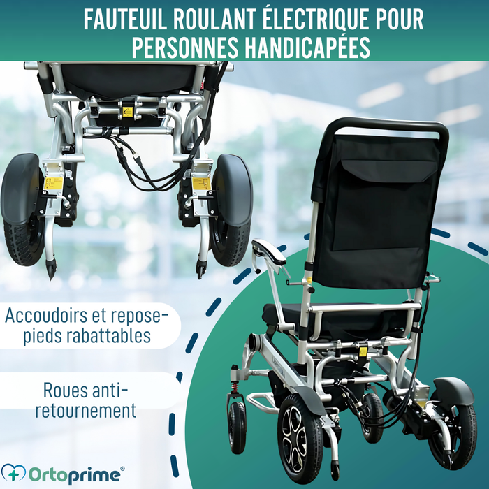 Fauteuil Roulant Électrique Ultra-Léger avec Batterie Lithium