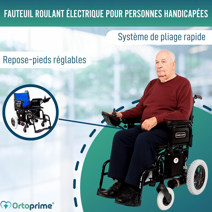 Fauteuil Roulant Électrique | Système de Pliage Rapide