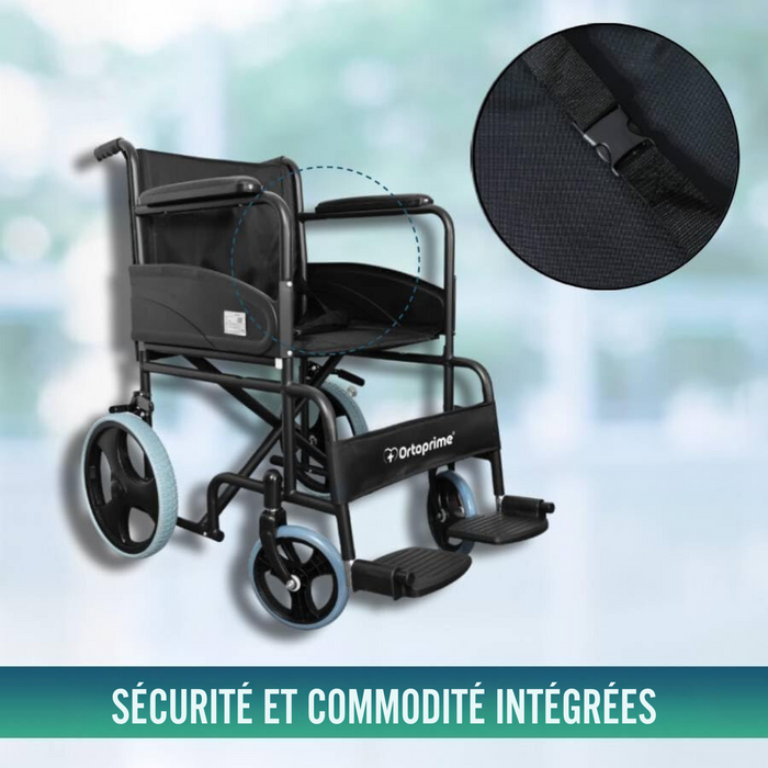 Fauteuil Roulant Pliable Orthopédique pour Adultes