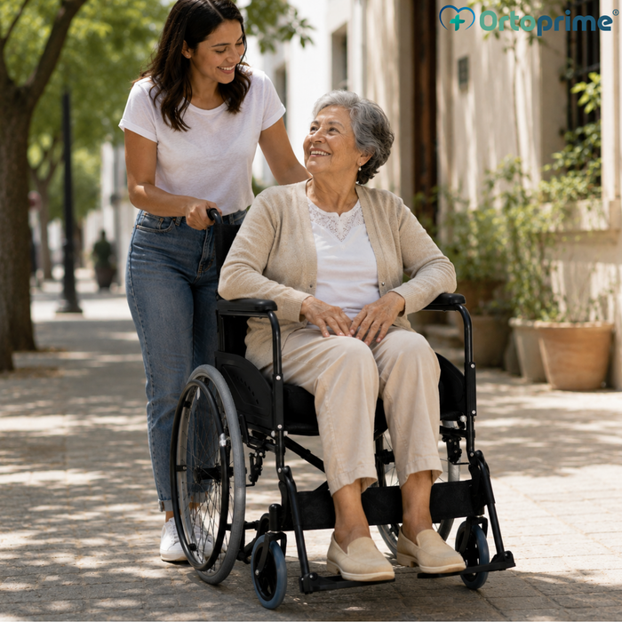 Fauteuil Roulant Pliable Leger pour Adulte Autopropulsable