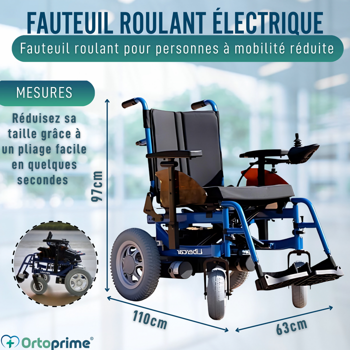 Fauteuil roulant électrique adaptable | Positions multiples