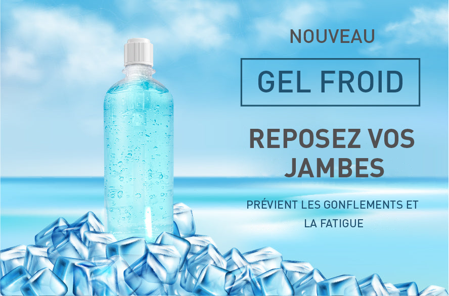 Gel Intense Froid Jambes Fatiguées | Effet Fraîcheur