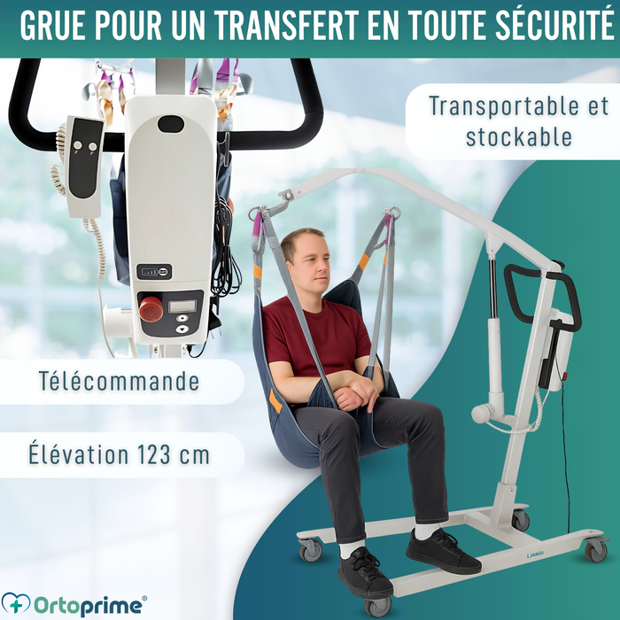 Lève-personnes Orthopédique avec Harnais et Appui-Tête