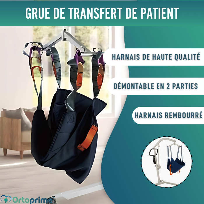 Grue Robuste pour Patients avec Harnais 2 Tailles