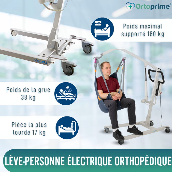Grue pour Patient avec Harnais à Réglage Rapide Inclus