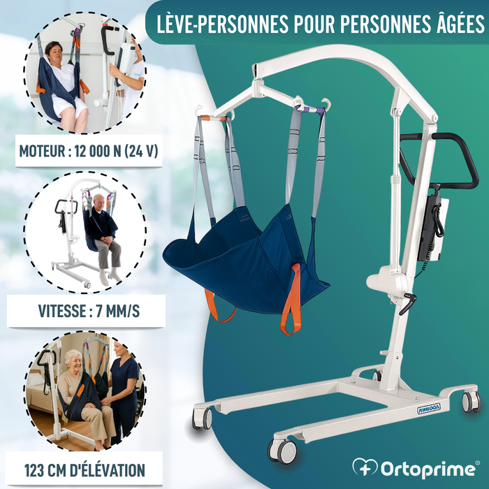 Grue Robuste pour Patients avec Harnais 2 Tailles