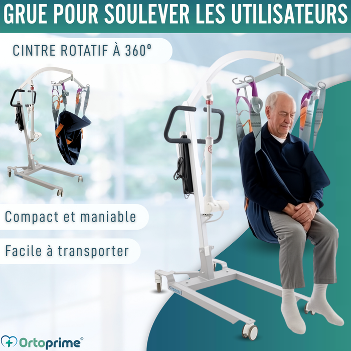 Grue pour Élever Patients Haute Qualité | Harnais Inclus