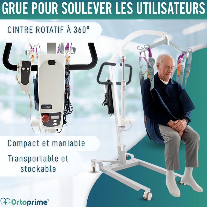 Lève-personnes avec Harnais à Réglage Rapide Intégré