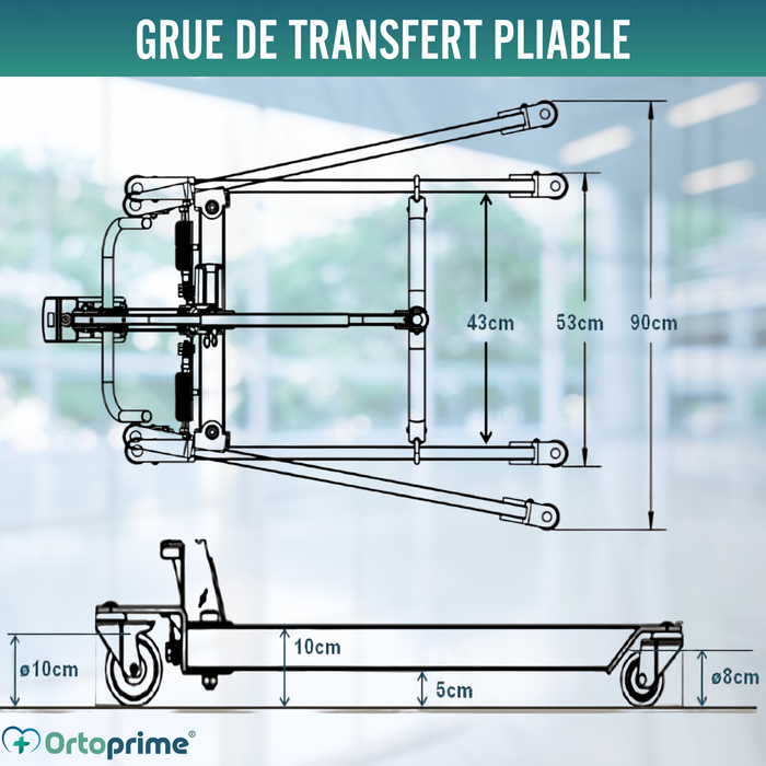 Grue pour Élever Patients Haute Qualité | Harnais Inclus